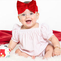 QFV baby girl bows breathable comfort suitable for all day wear.