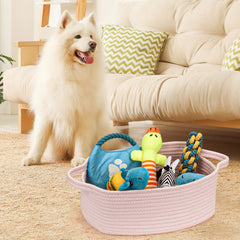 QiANBiRD collapsible rope basket saves space when not in use