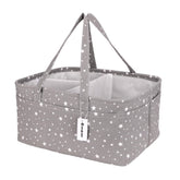QiANBiRD diaper caddy extra large with handle offers easy organizing on changing tables.