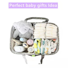 QiANBiRD diaper caddy premium cotton canvas durable nursery organizer.