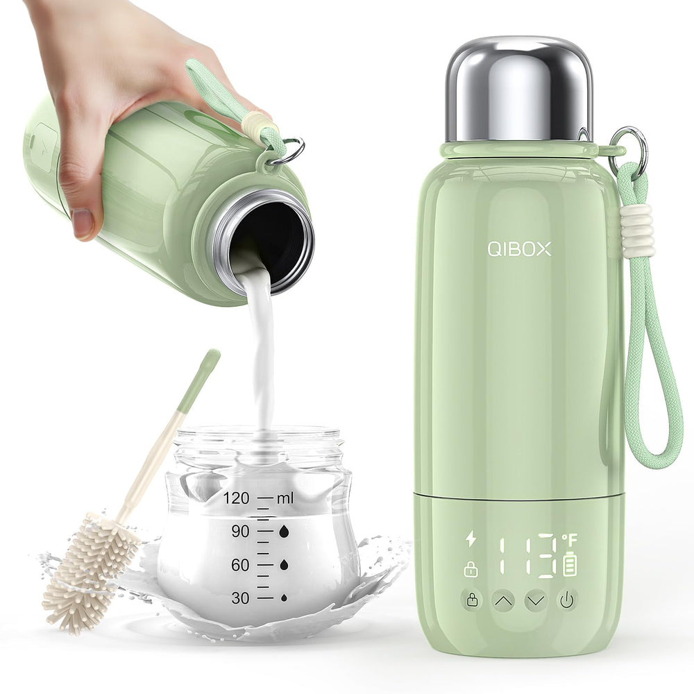 QIBOX bottle warmer travel design compact for on-the-go feeding