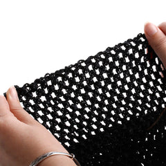QIIIMSLSS crochet tube top worn as headband for kids fashion
