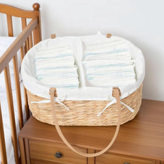 QINGTUHOME detachable lining with partition keeps baby items neatly sorted for quick diaper changes.