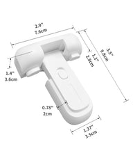 Qinzcp fridge latch adhesive installation demonstrates tool-free setup