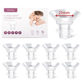 Qioihkp flange inserts 21mm closeup for soft, comfortable pumping