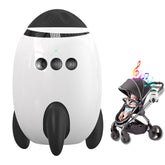 QNHMPW baby rocker with swivel-mount showcases secure, hands-free soothing for mom and baby.
