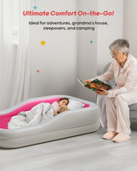 QPAU detachable mattress facilitates flexible sleeping arrangements for travel and home.