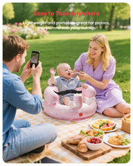 QPAU ergonomic backrest with breathable mesh for comfort