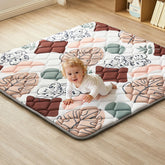 QUAFRET Baby Play Mat 50x50inch folded for travel and portability
