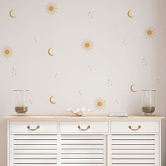 QUCHENG boho wall stickers falling leaves create gentle whimsy for kids rooms