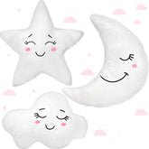Queekay Moon Plush Pillow for cozy bedtime comfort.