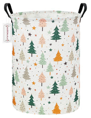 QUEENLALA Large Storage Basket shown in collapsible form for space-saving storage