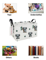 QUEENLALA rectangular laundry hamper folds flat—easy storage when not in use.
