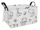 QUEENLALA rectangular laundry hamper foldable for easy organization.