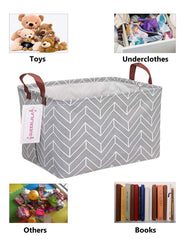 QUEENLALA rectangular laundry hamper in child's room for toy storage