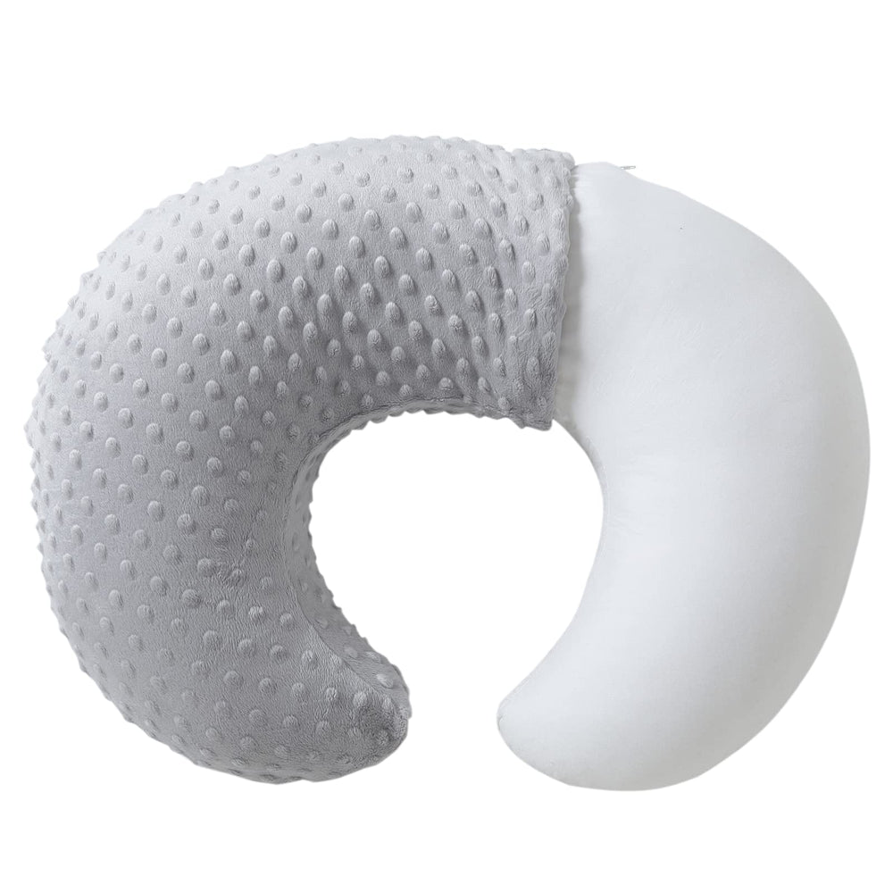 QUENESS BABY nursing pillow gray main view for comfortable feeding support