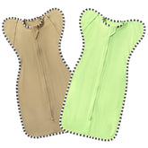 QUENESS BABY arms-up swaddle 2-pack promotes self-soothing for calmer naps.