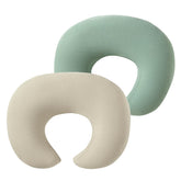 QUENESS Muslin nursing pillow cover showing soft fabric close-up for baby-friendly comfort