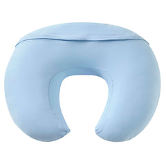 QUENESS nursing pillow cover removable closeup shows soft cotton comfort.