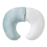 QUENESS Nursing Pillow full view in cloud blue supports comfortable feeding for mom and baby