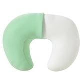 QUENESS nursing pillow green front view supports relaxed breastfeeding.