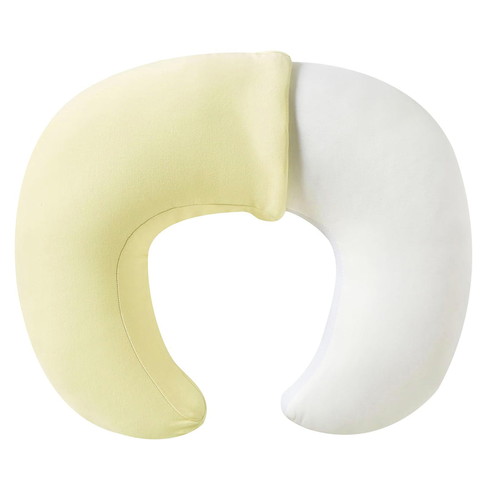 QUENESS Nursing Pillow on lap offers hands-free feeding comfort.