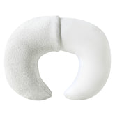 QUENESS nursing pillow with removable light-grey cover offers soft, breathable comfort for feeding