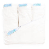 QuickZip ivory wraparound base securely fits a crib mattress for fast changes