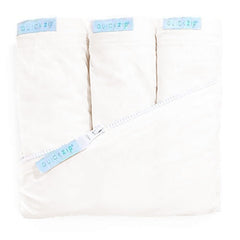 QuickZip ivory wraparound base securely fits a crib mattress for fast changes
