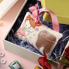 Qunclay fairy pillow uses soft mesh fabric for comfy, durable use.