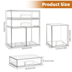 Qunland clear view acrylic design lets you spot bottles at a glance