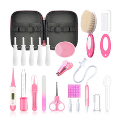 Qunlions Life 21in1 kit case open shows organized newborn grooming essentials for travel.