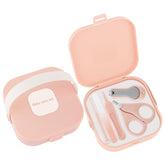 Qunlions life baby nail care set pink nail clippers for safe, precise trimming