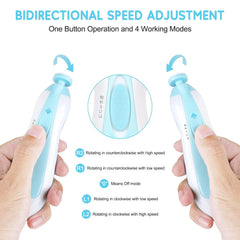 Qunlions life baby nail trimmer whisper-quiet operation at 35dB.