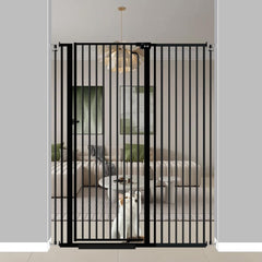 Qonimm 57in extra tall gate closed for jumpy cats and large dogs