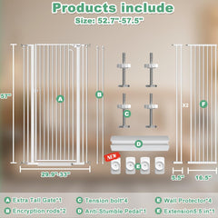 Qonimm mechanical self-closing system close-up highlights easy hands-free passage.