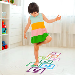 Quxddy easy-stick removable floor stickers ideal for repositionable classroom decor