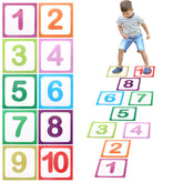 Quxddy number floor stickers 1-10 layout for engaging classroom play