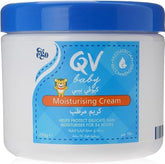 QV Baby Moisturising Cream 250g tube front view for gentle, long-lasting hydration.
