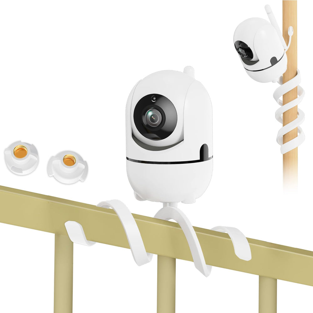 Qwwia flexible baby monitor mount with 20-inch arm for secure, adjustable viewing.