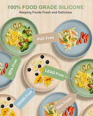 Qyeejong classic toddler plates microwave and dishwasher safe for easy cleanup