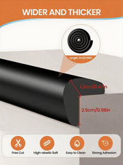 QYV baby-proof edge protector with pre-taped adhesive offers quick, secure installation.