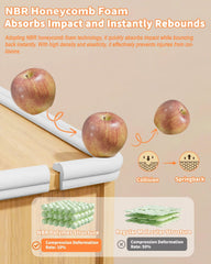 QYV edge protector pre-taped adhesive image highlights ready-to-stick backing for quick setup.