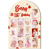 R HORSE 3D Berry photo board with 12-month frames creates a timeless keepsake.