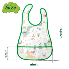 R HORSE crumb catcher pocket bib catching spills during feeding