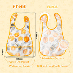 R HORSE bibs waterproof front layer keeps baby's clothes dry during drool