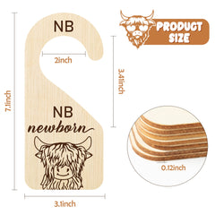 R HORSE Highland Cow dividers side view showing size labeling and sorting.