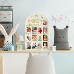 R HORSE monthly slots 2x3 inch photo spaces for baby milestones
