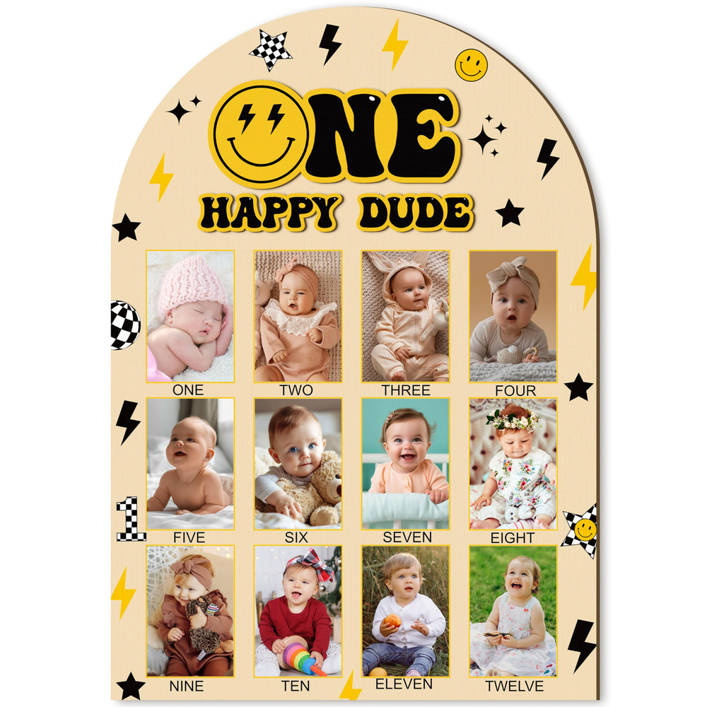 R HORSE My First Year Frame Board front view with 12 photo slots for memories.