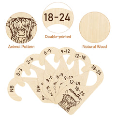 R HORSE wooden baby closet divider closeup with smooth finish prevents snags.